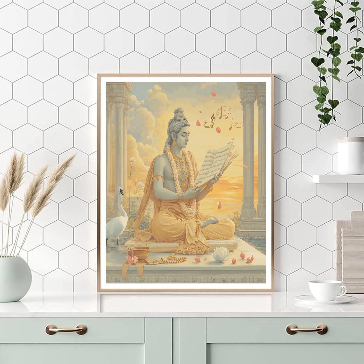 Brahma The Quiet Composer Of Dawn Hymns Painting by numbers kit