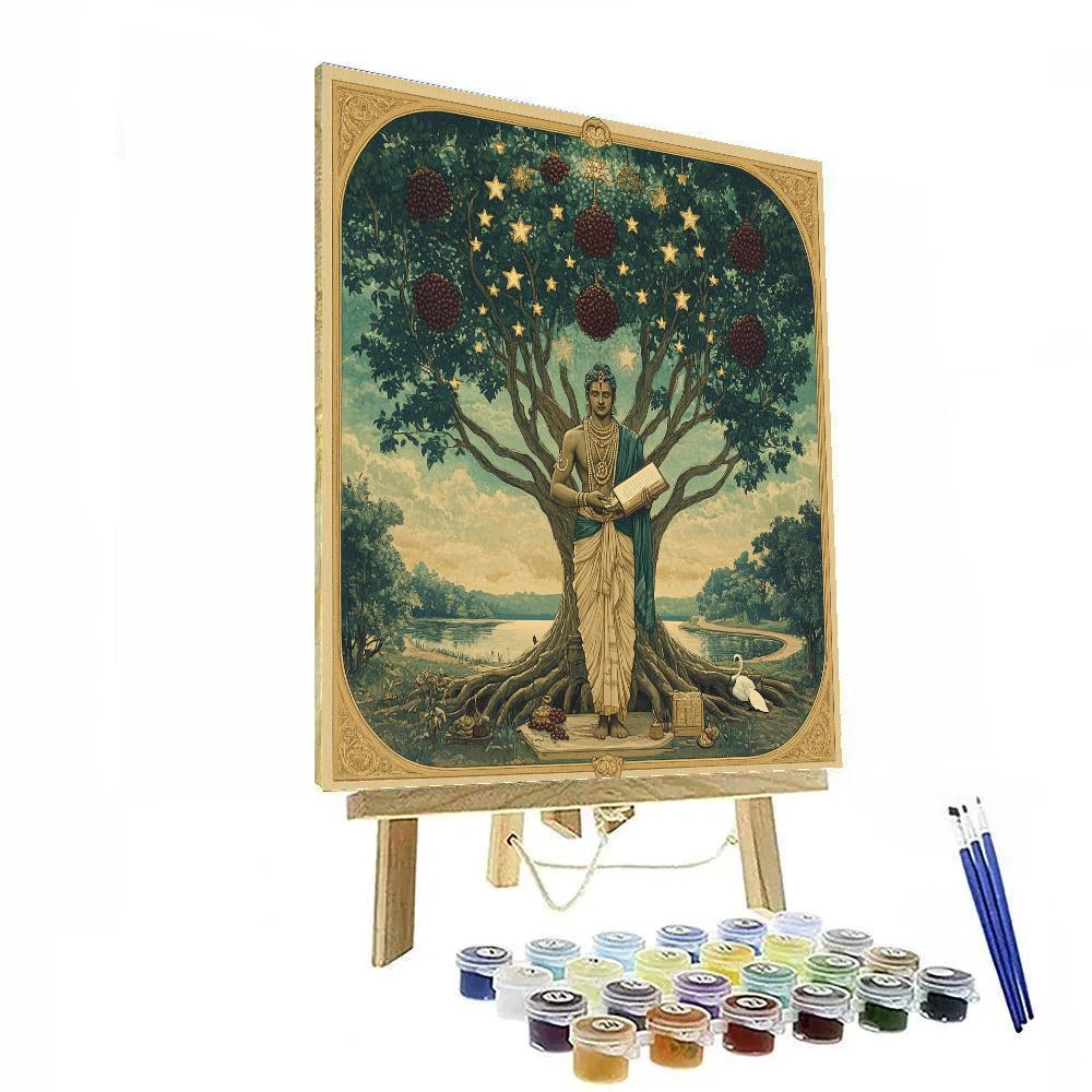 Brahma Under The Cosmic Banyan Canopy DIY paint by numbers