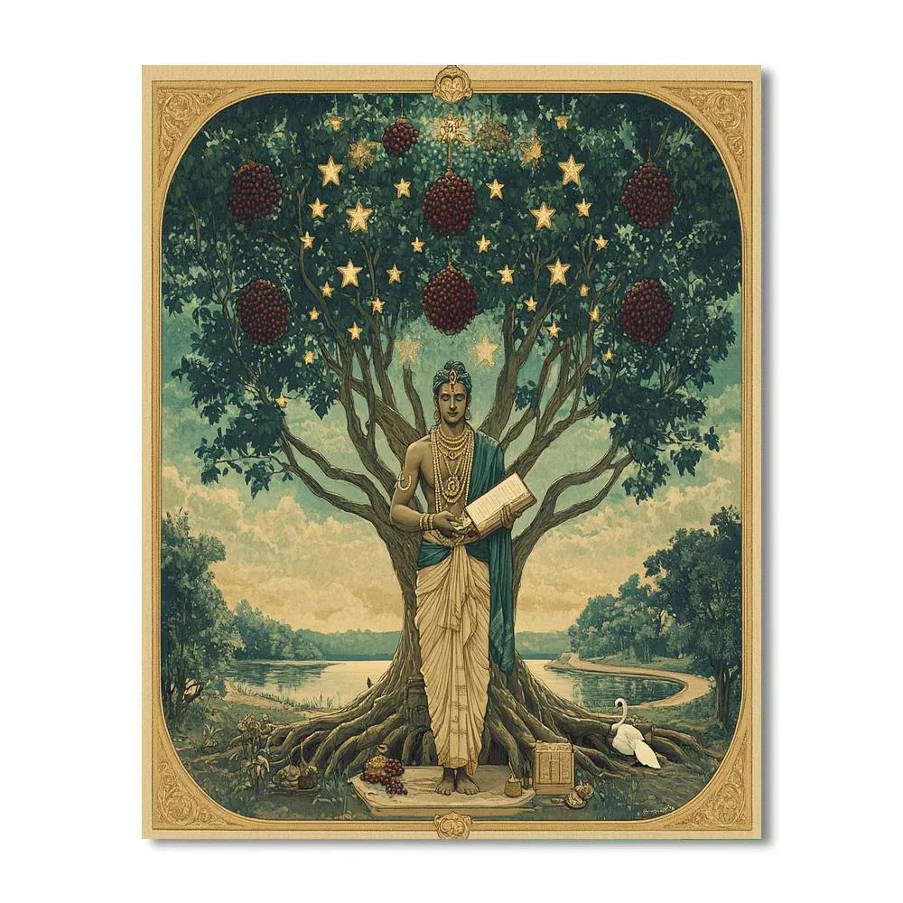 Brahma Under The Cosmic Banyan Canopy DIY paint by numbers