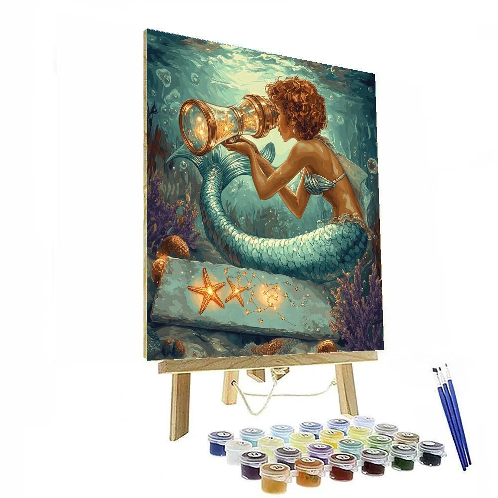Glass Kelp Observatory Mermaid Paint by numbers kits