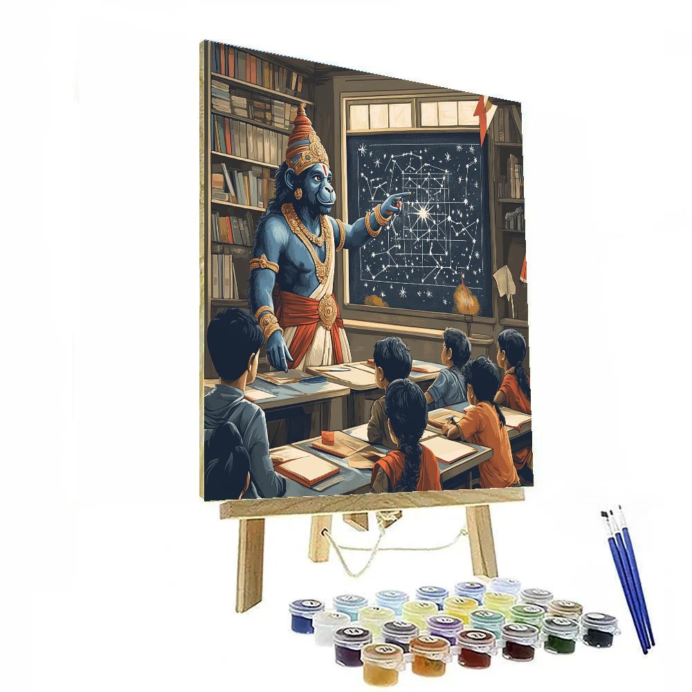 Hanuman Star Map Classroom Helper Paint by numbers kits
