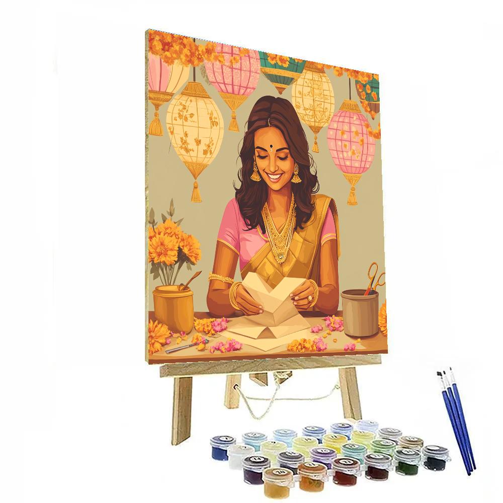 Parvati Festival Lantern Workshop Paint by numbers kits
