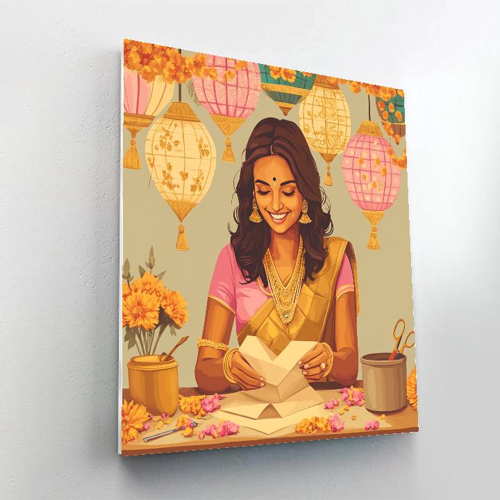 Parvati Festival Lantern Workshop Paint by numbers kits