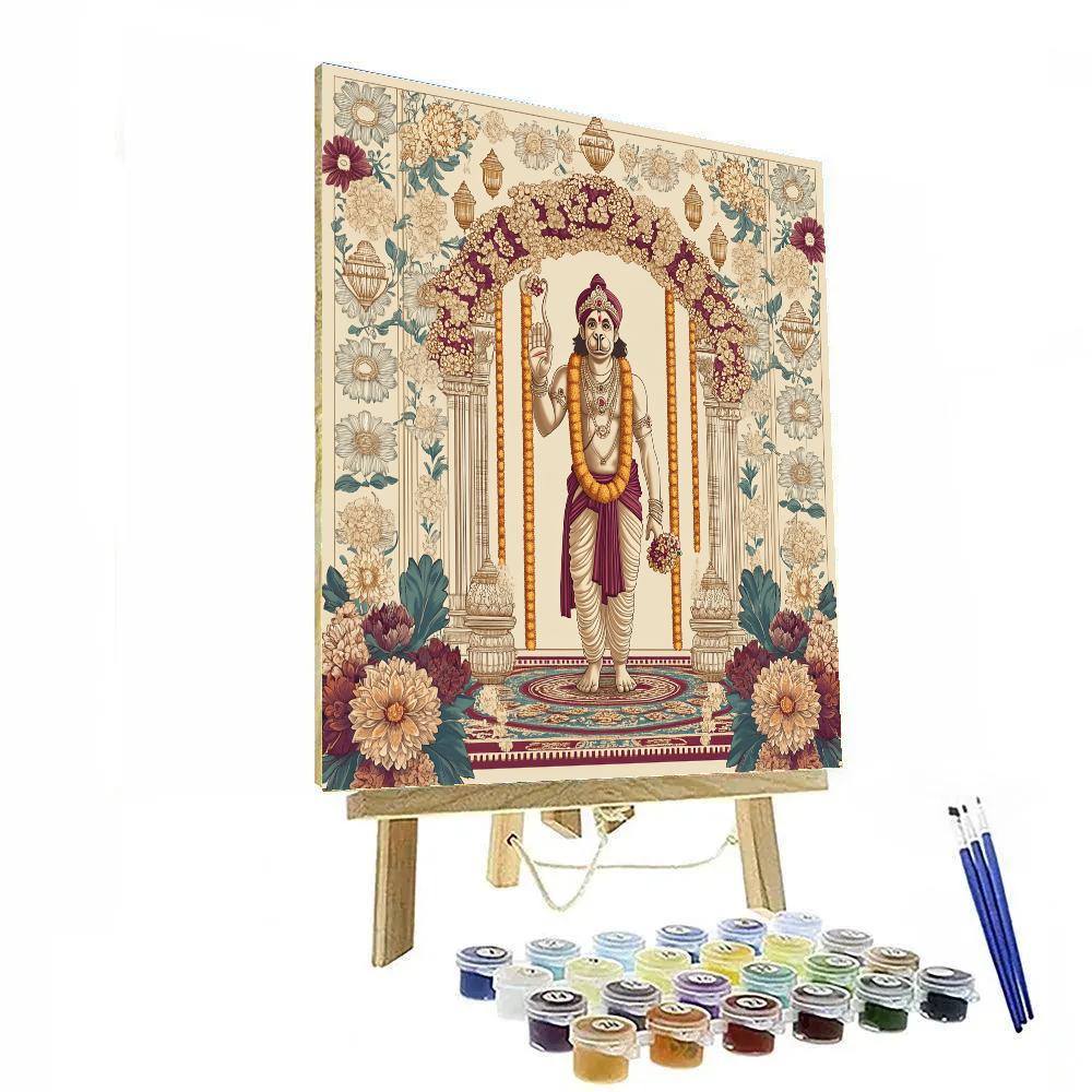 Hanuman Wedding Blessing Archway paint by numbers