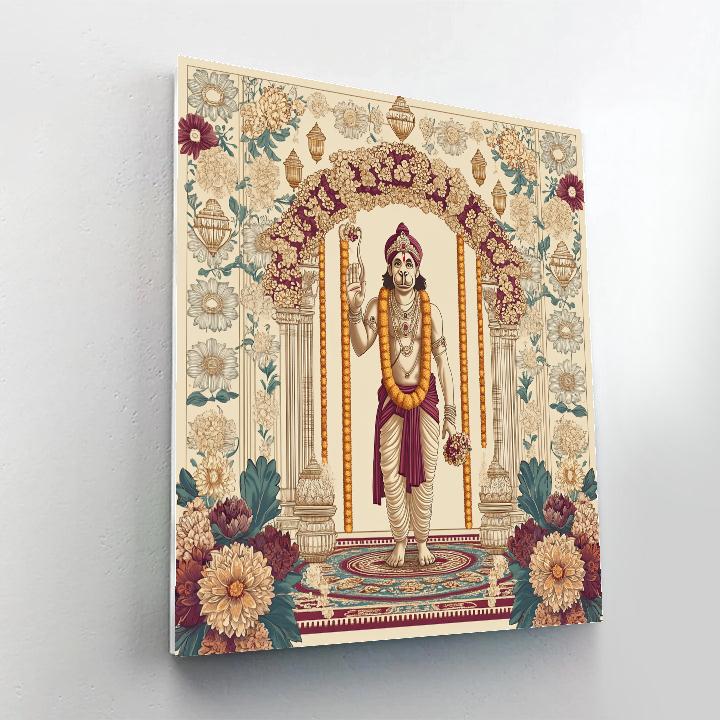 Hanuman Wedding Blessing Archway paint by numbers