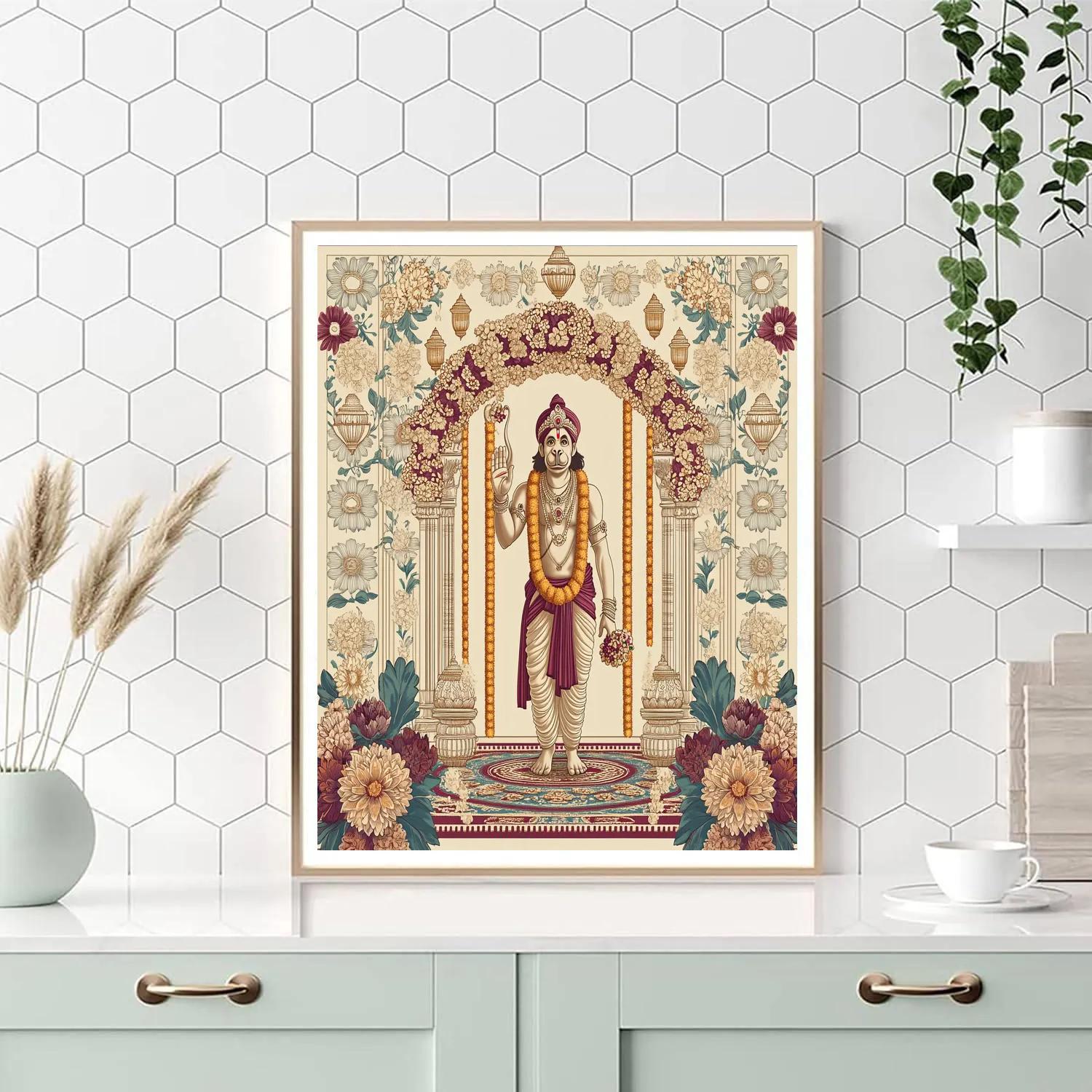 Hanuman Wedding Blessing Archway paint by numbers