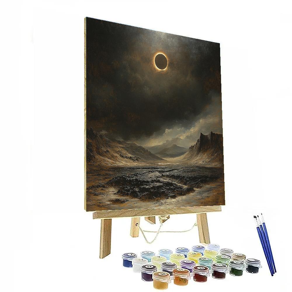 Francisco Goya Inspired Eclipse Over Basalt Moor Numbered painting kits
