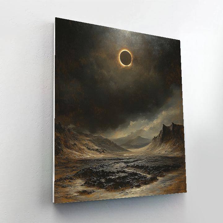 Francisco Goya Inspired Eclipse Over Basalt Moor Numbered painting kits