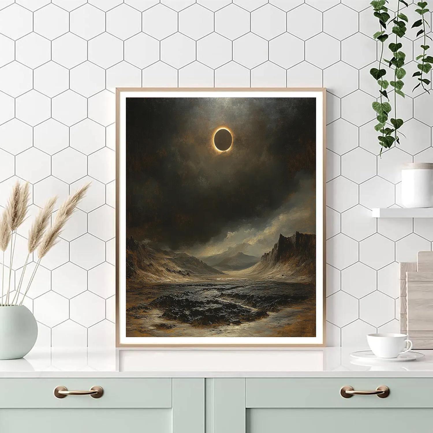 Francisco Goya Inspired Eclipse Over Basalt Moor Numbered painting kits