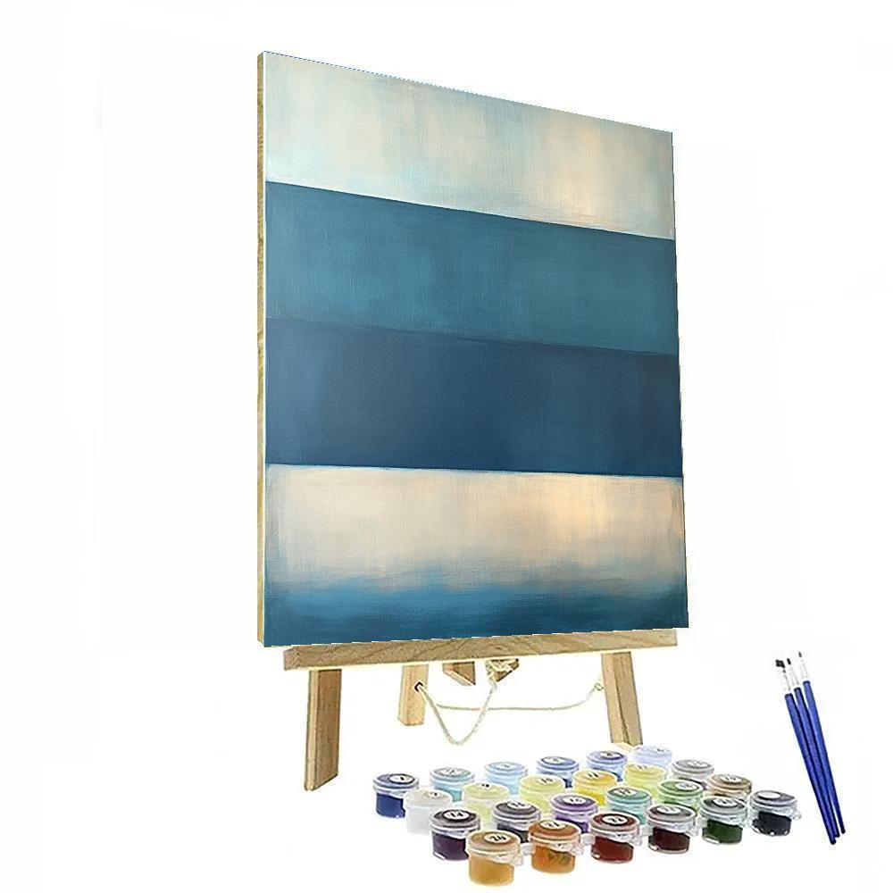 Mark Rothko Inspired Tidal Silence Gradient Paint by numbers art
