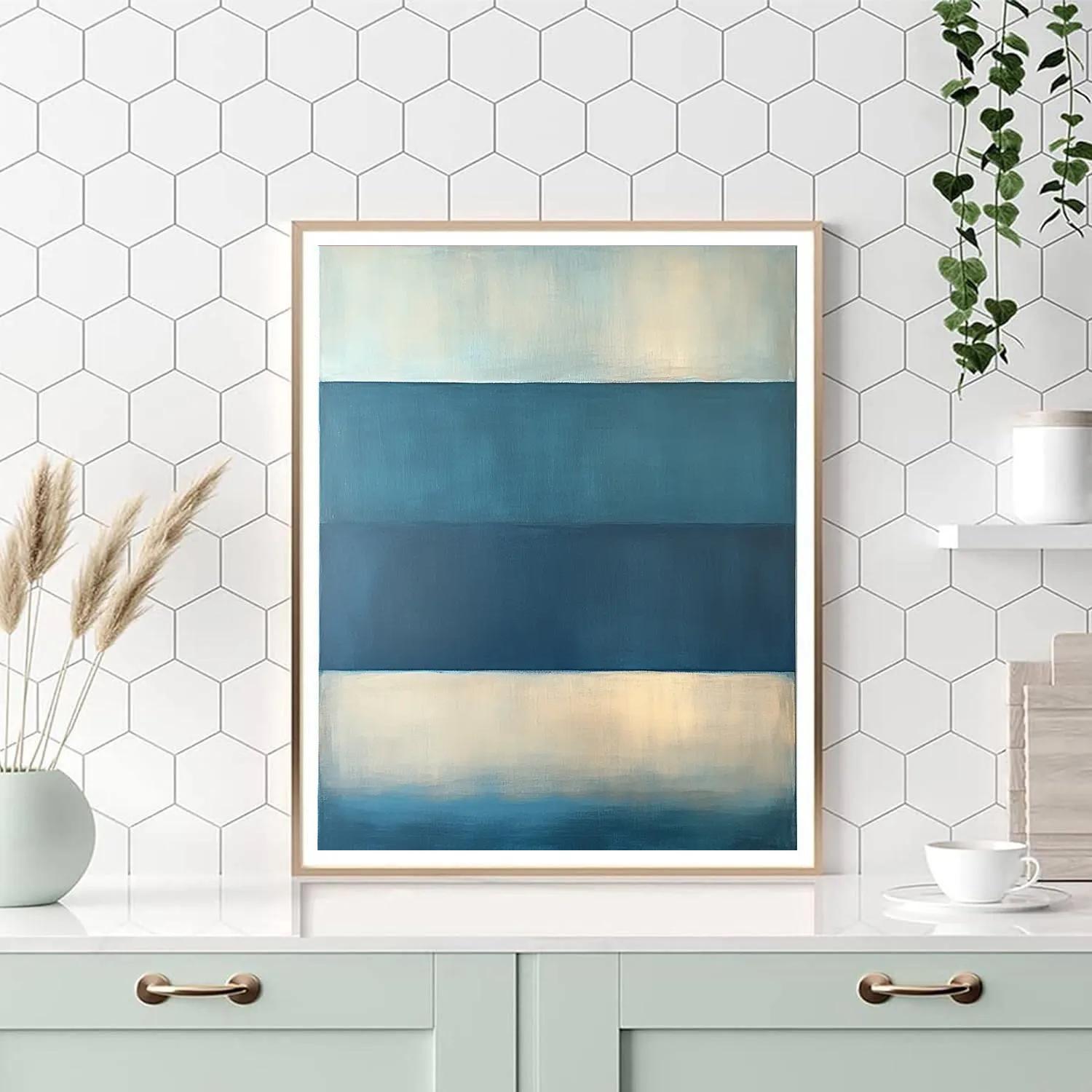 Mark Rothko Inspired Tidal Silence Gradient Paint by numbers art