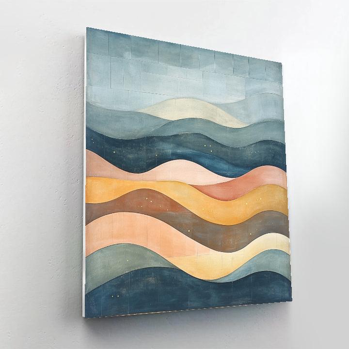Paul Klee Inspired Tidal Geometry Of Dusk Paint by numbers art