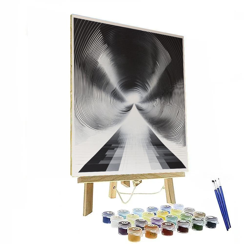 M.C. Escher Inspired Paradox Of The Endless Horizon Painting by numbers kit