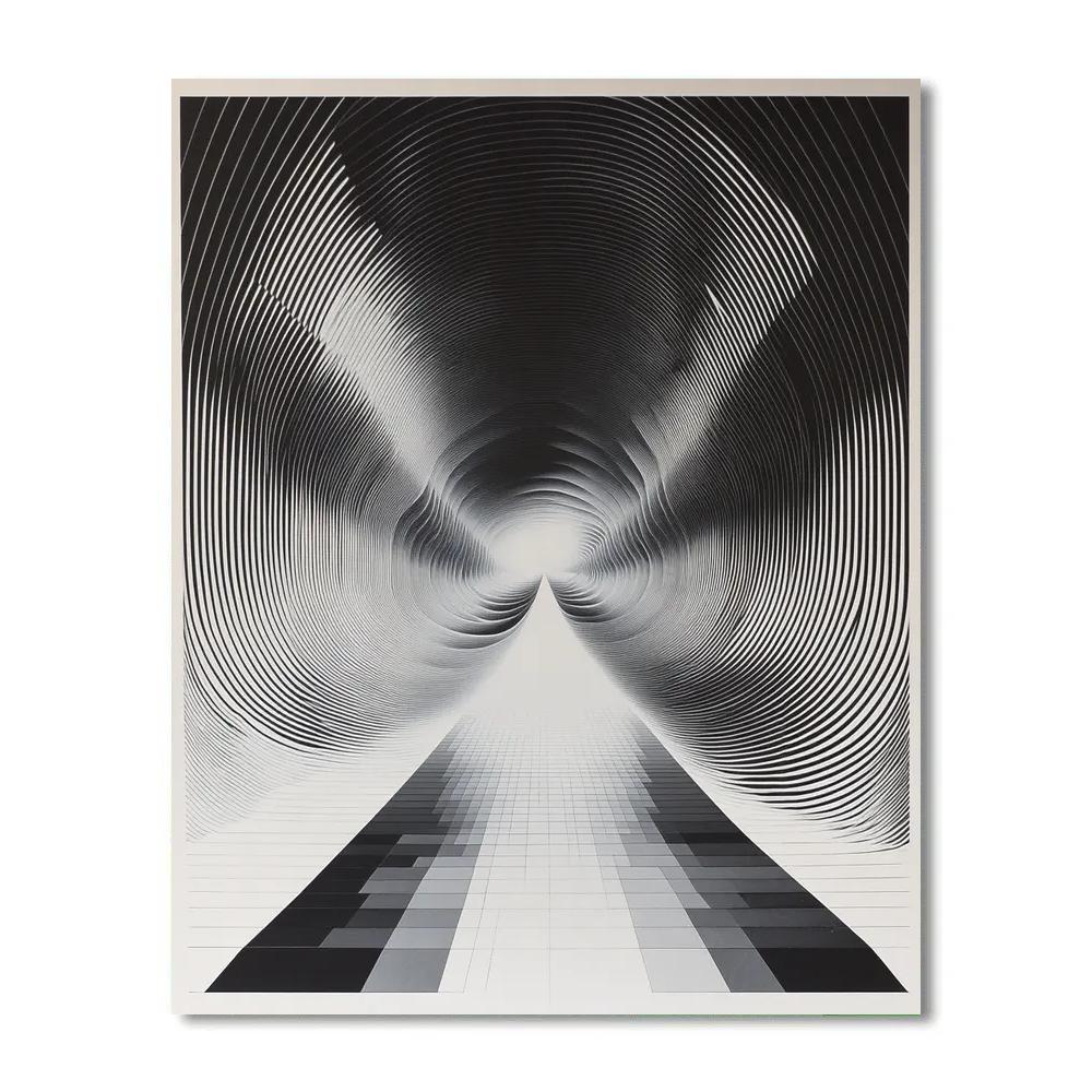 M.C. Escher Inspired Paradox Of The Endless Horizon Painting by numbers kit