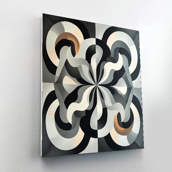 M.C. Escher Inspired Tessellation Of Silent Gravity Wells paint by color