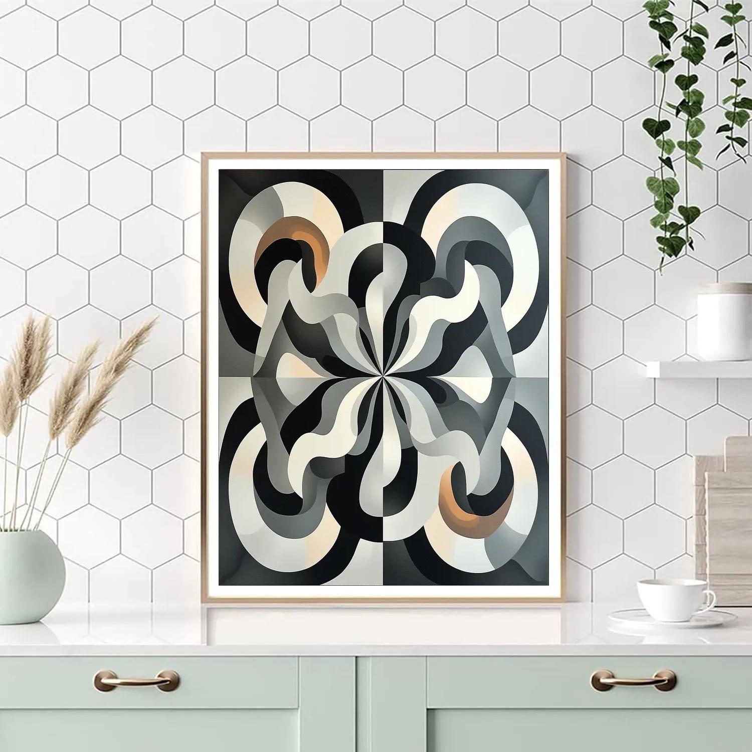 M.C. Escher Inspired Tessellation Of Silent Gravity Wells paint by color