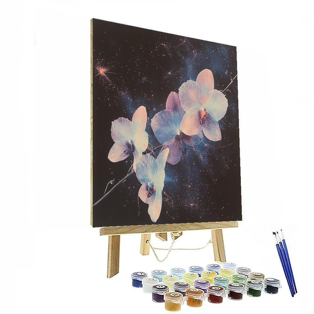 Edgar Degas Inspired Nebula Garden Of Orchids Numbered painting kits