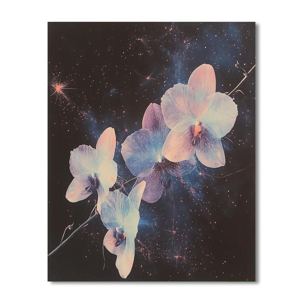 Edgar Degas Inspired Nebula Garden Of Orchids Numbered painting kits