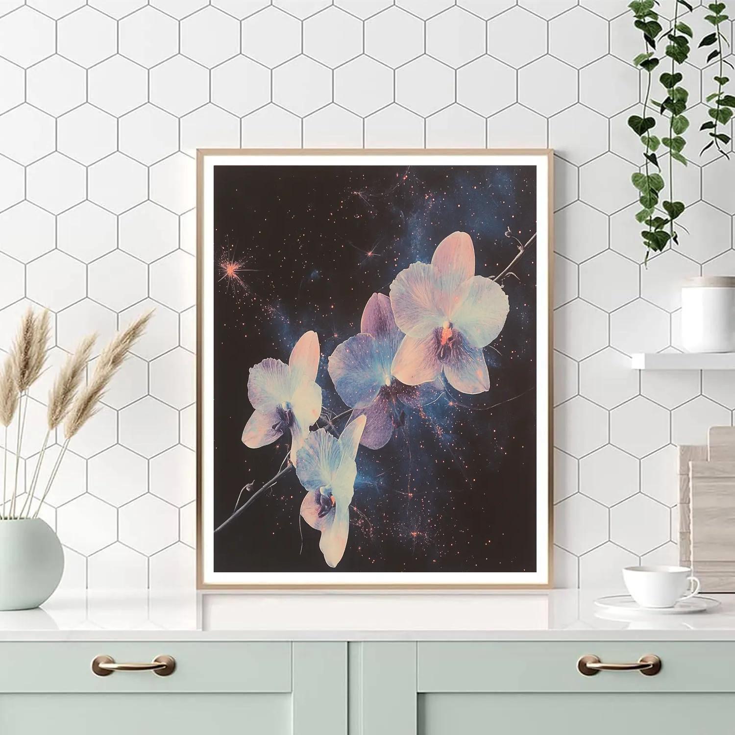 Edgar Degas Inspired Nebula Garden Of Orchids Numbered painting kits