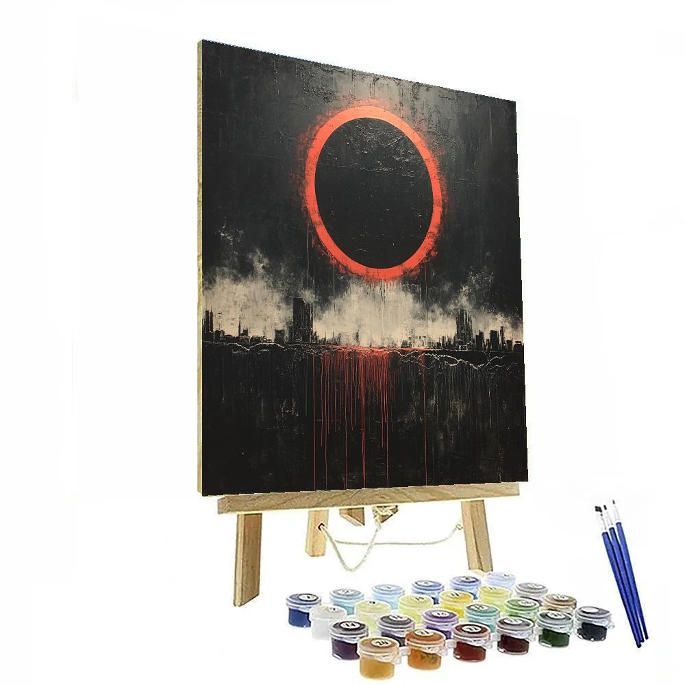 Banksy Inspired Carbon Eclipse Manifesto DIY paint by numbers