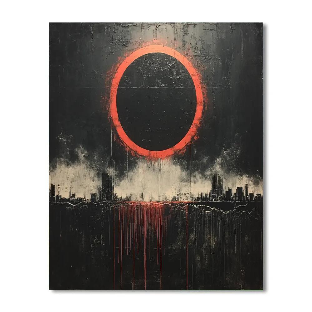 Banksy Inspired Carbon Eclipse Manifesto DIY paint by numbers