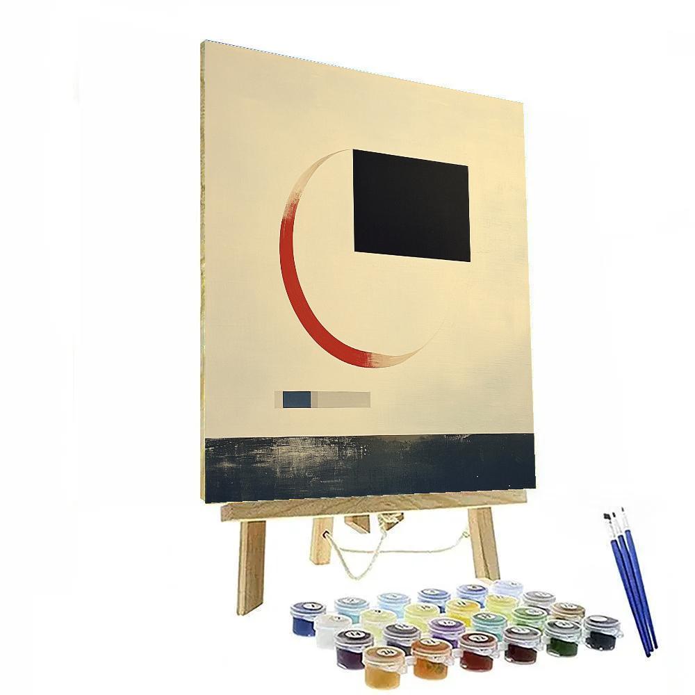 Kazimir Malevich Inspired Gravitational Lensing Silence Paint by numbers art