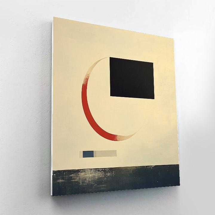 Kazimir Malevich Inspired Gravitational Lensing Silence Paint by numbers art