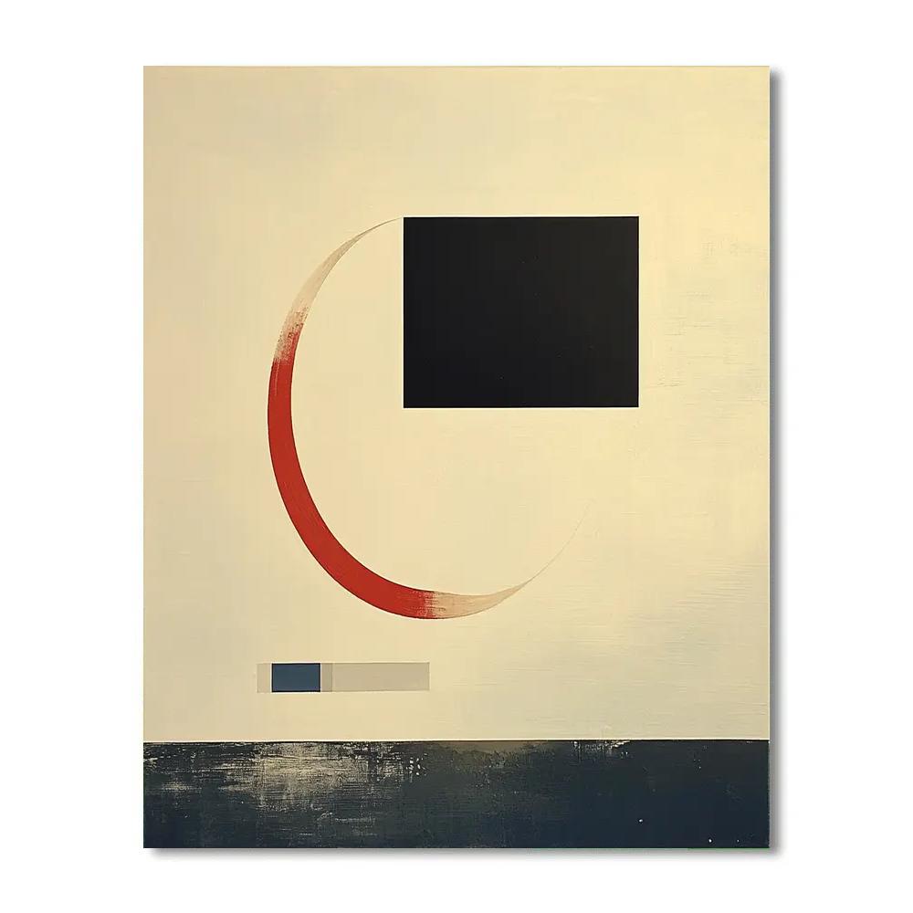 Kazimir Malevich Inspired Gravitational Lensing Silence Paint by numbers art