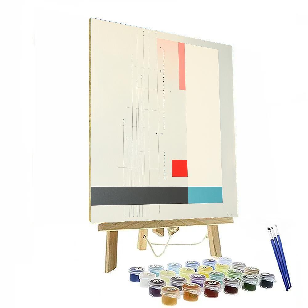 Kazimir Malevich Inspired Cosmic Background Rhythm Grid Painting by numbers kit