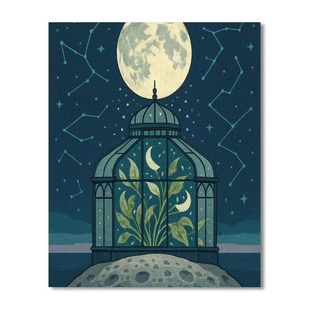 Lunar Herbarium Under The Moon painting number kit