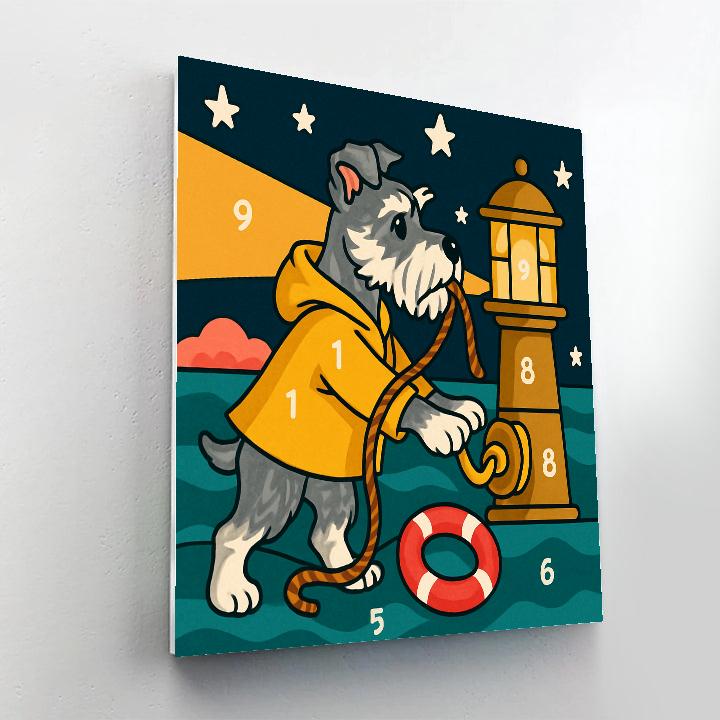 Clockwork Lighthouse Dog Rescue Painting by numbers kit