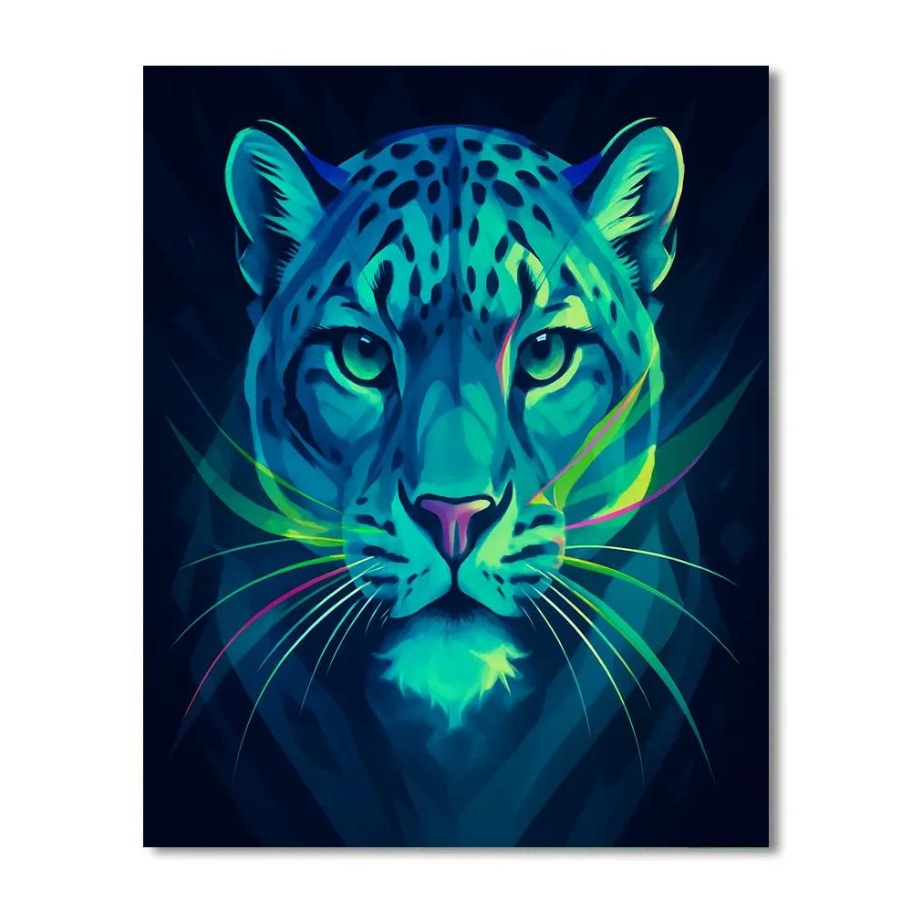 Aurora Circuit Snow Leopard DIY paint by numbers