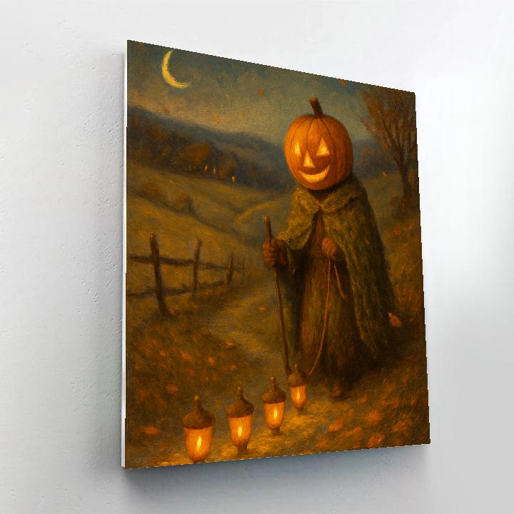 Lantern Parade Of The Pumpkin Shepherd Number painting