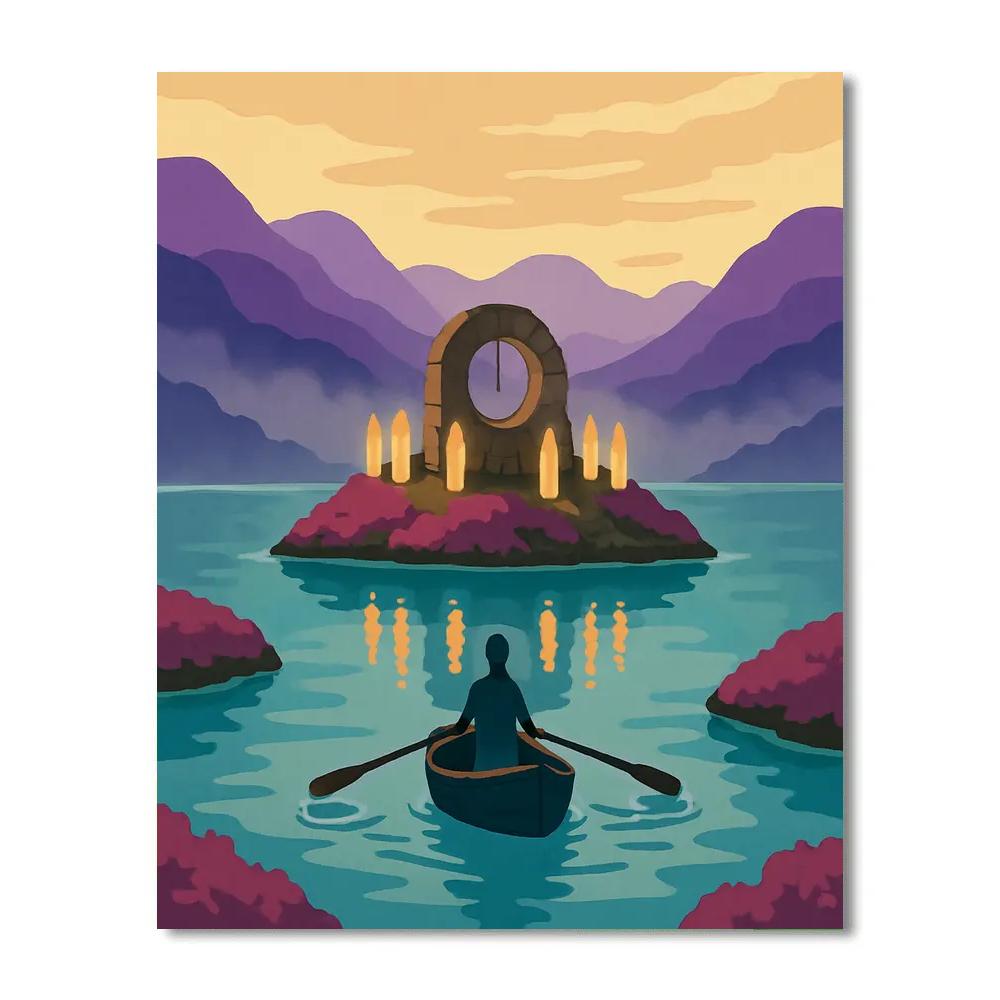 Clockwork Loch In Scotland Twilight Painting by numbers kit