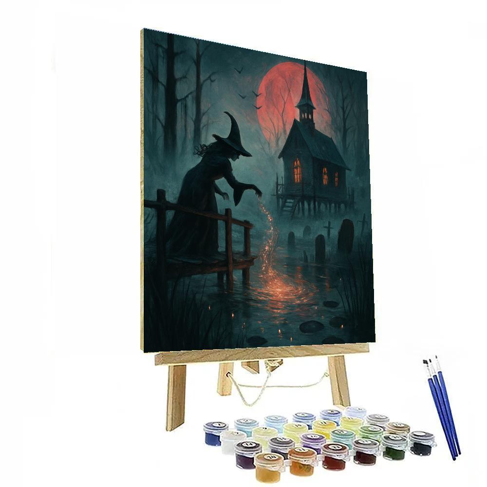 The Crimson Tide Of The Haunted Marsh Painting by numbers kit