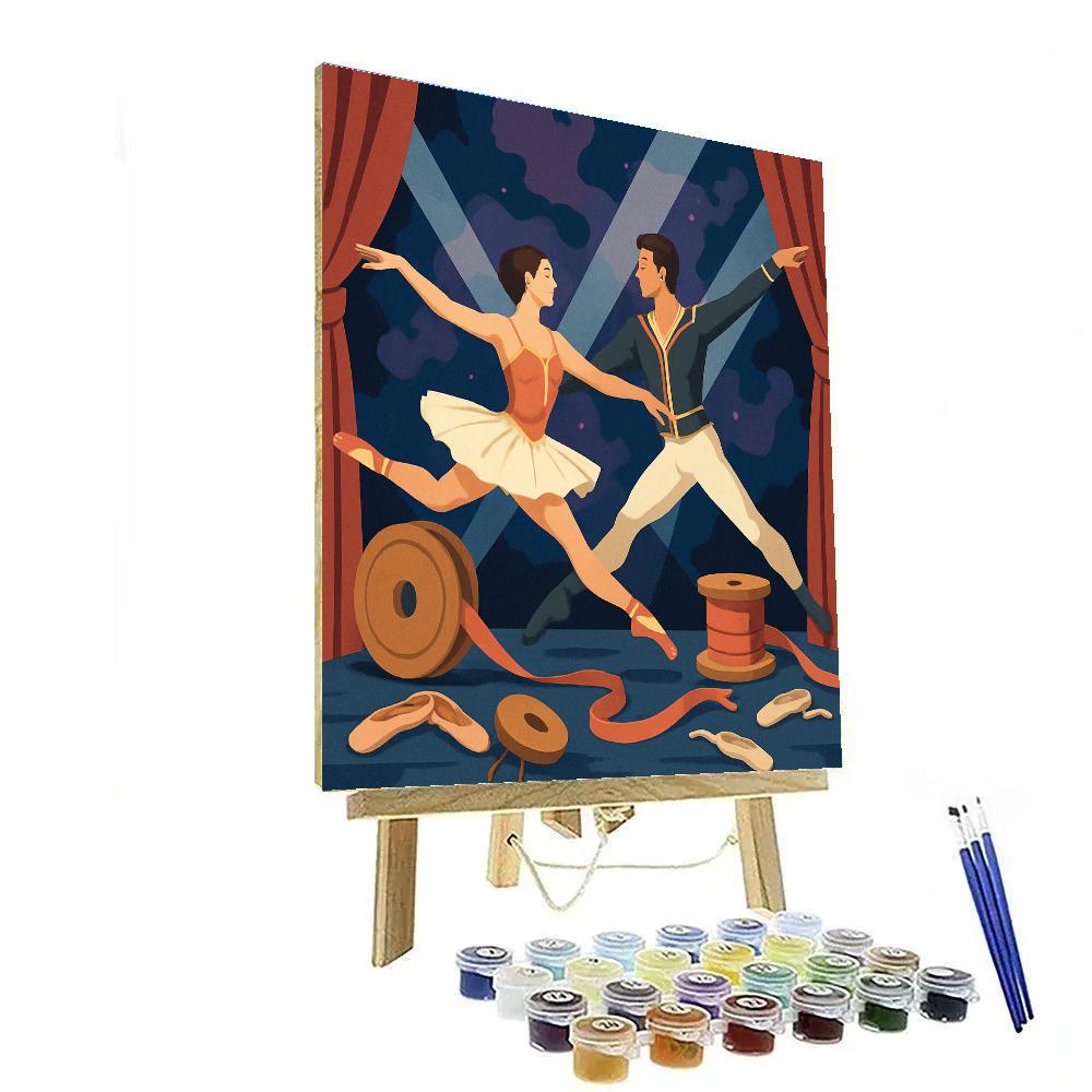 Nebula Lit Ballet Stagecraft Number painting