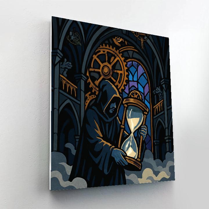 Cathedral Clockwork Gothic Atrium painting number kit
