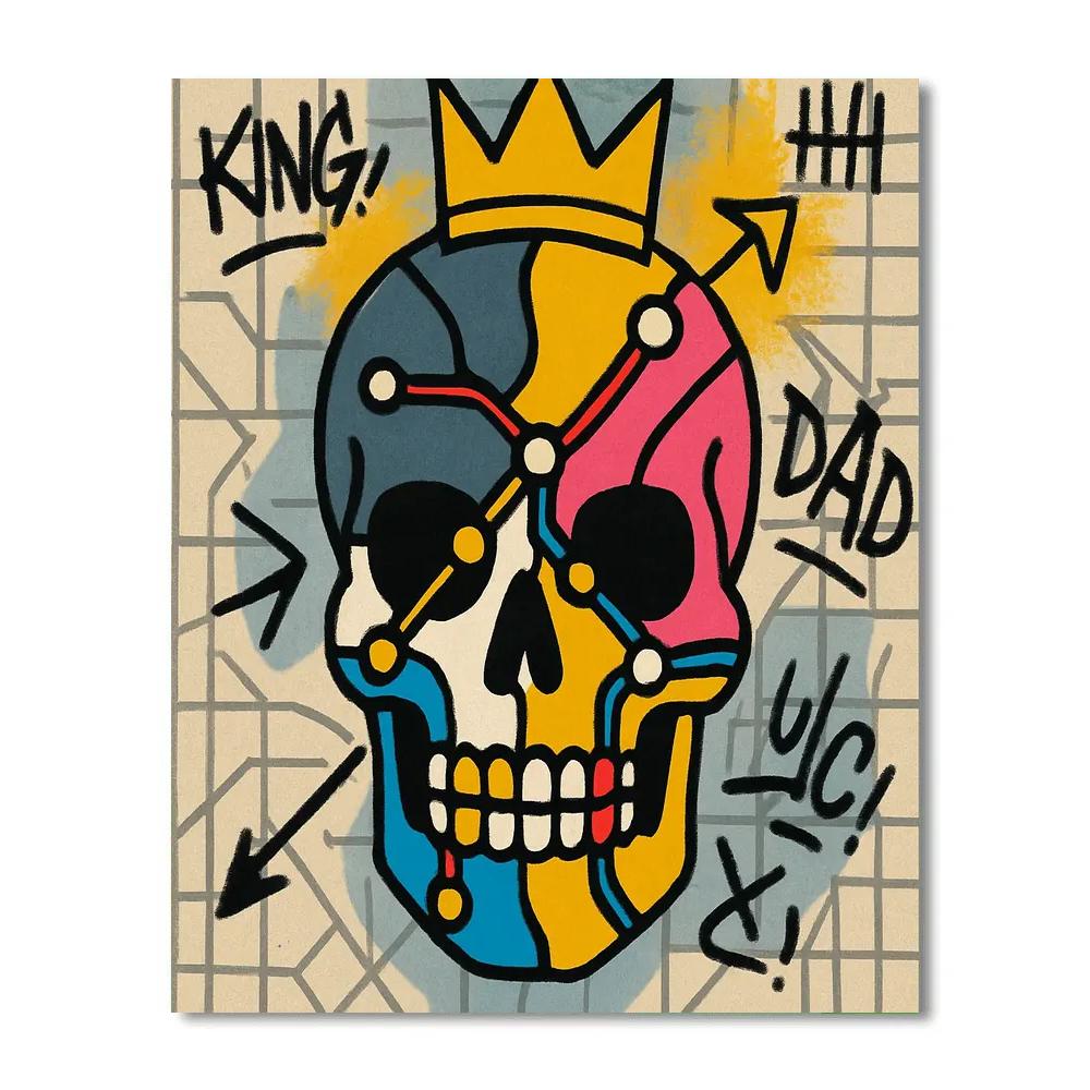 Subway Crown Atlas Basquiat Numbered painting kits