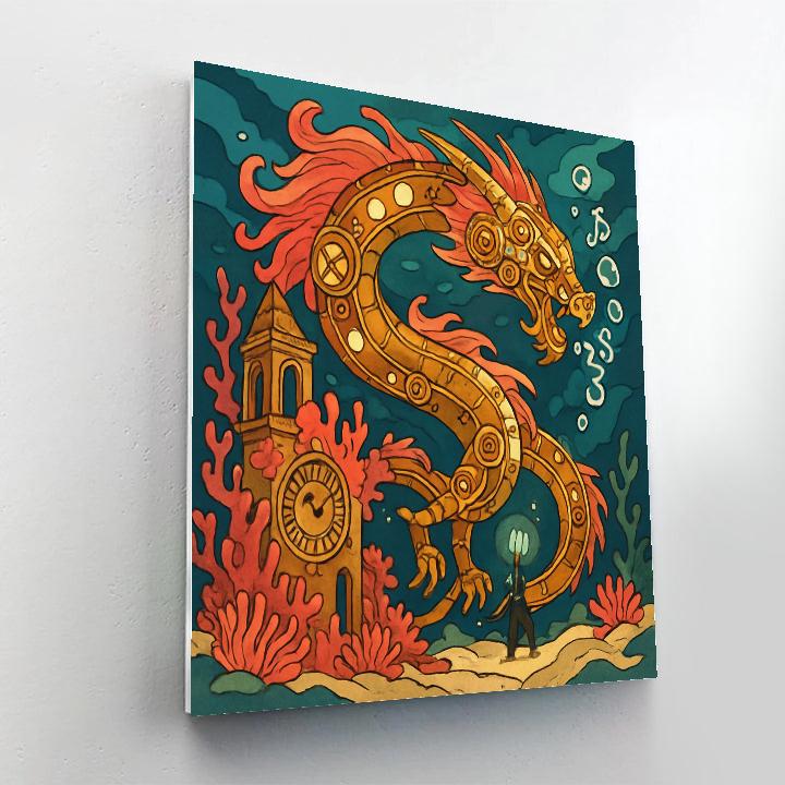 Clockwork Reef Fantasy Number painting