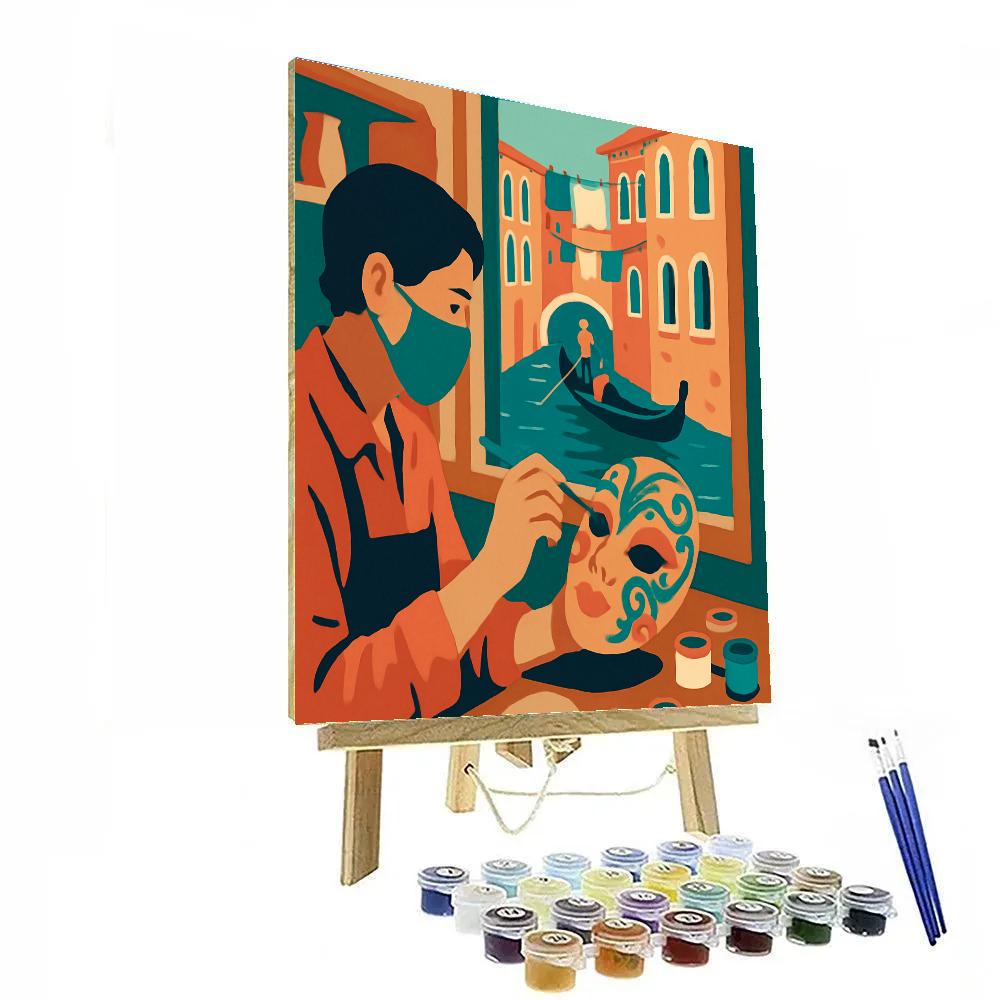 Mask Makers Workshop In Venice Light painting number kit