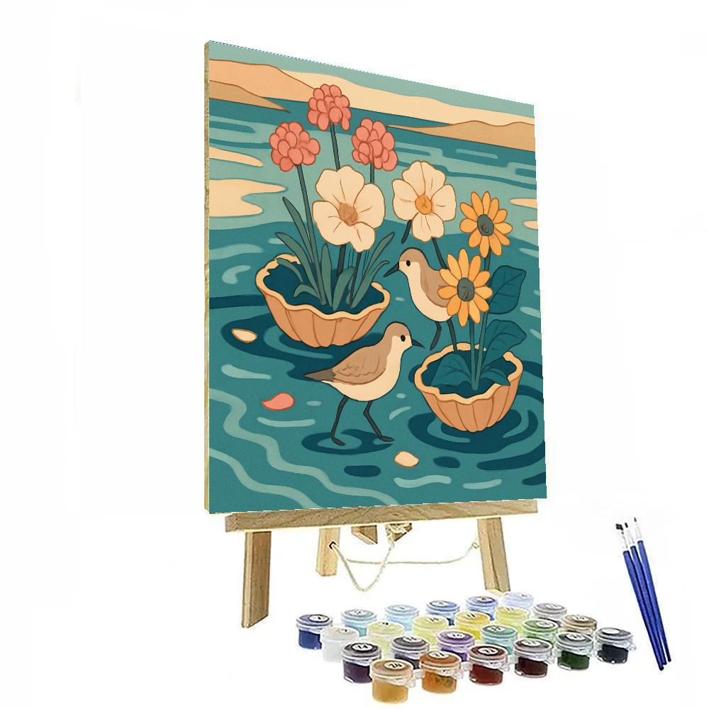 Floral Tidepool Bouquet Paint by numbers kits