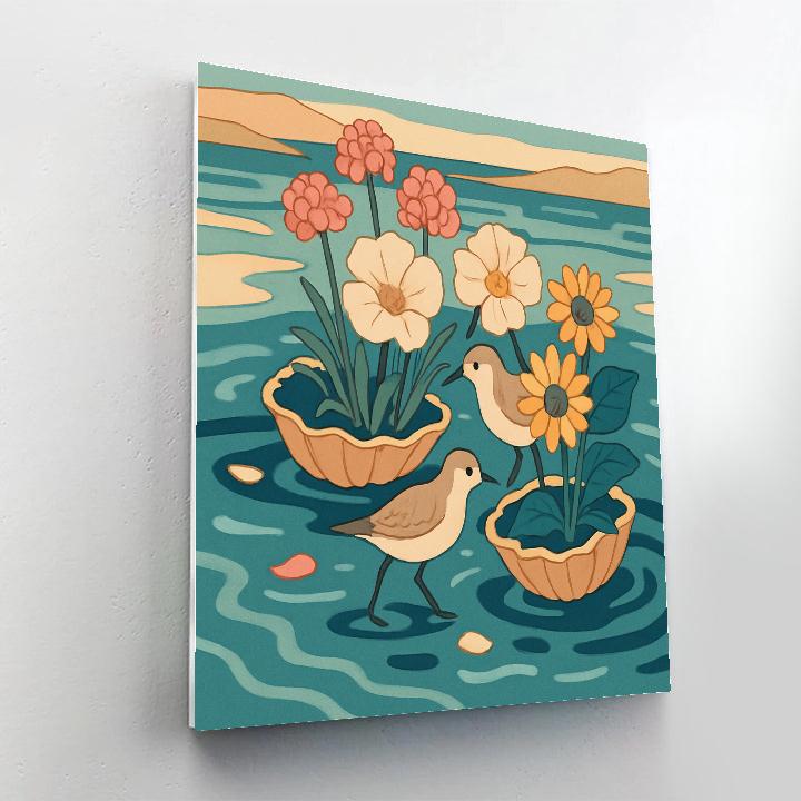Floral Tidepool Bouquet Paint by numbers kits