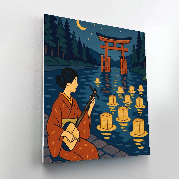 Paper Lantern Constellations Of Japan DIY paint by numbers