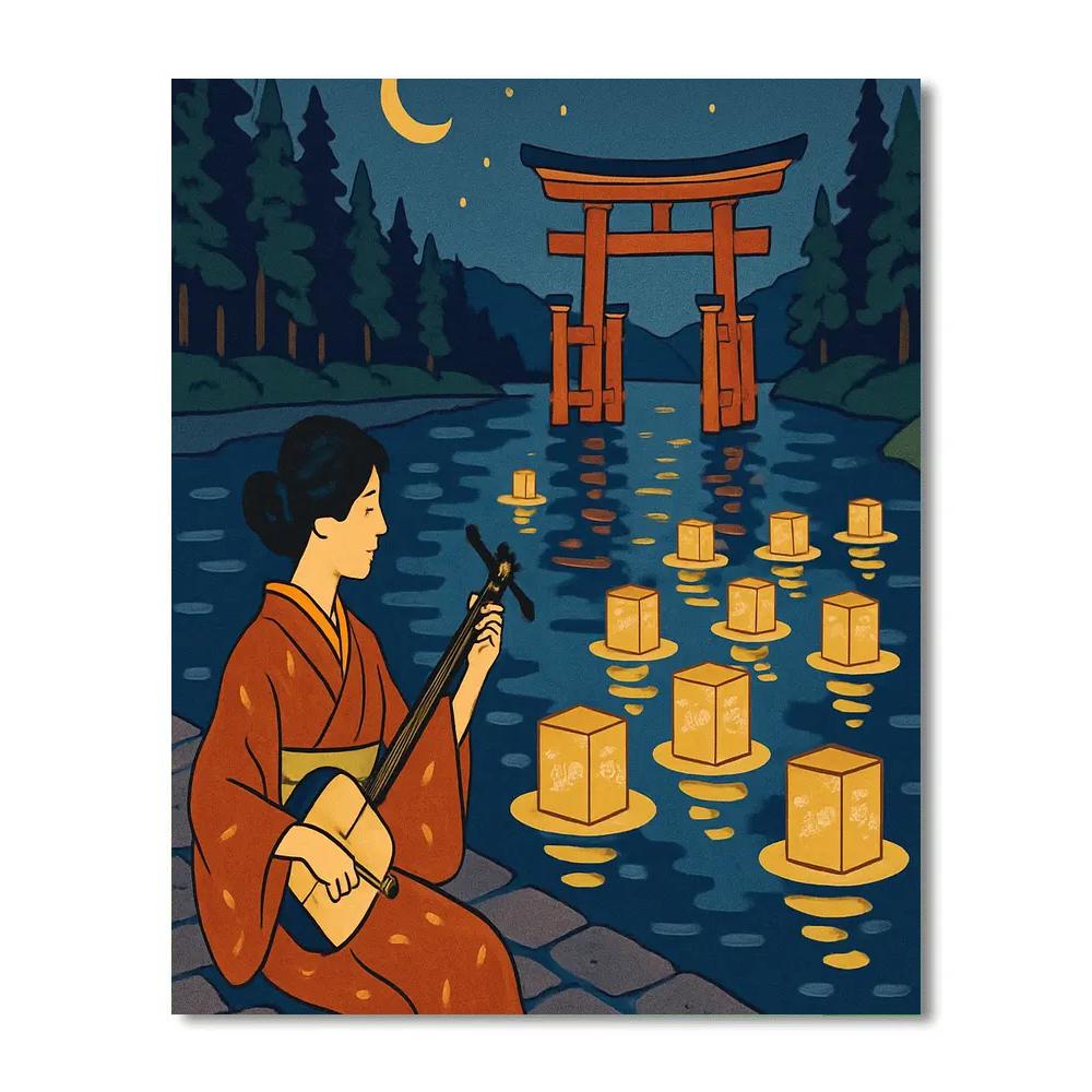 Paper Lantern Constellations Of Japan DIY paint by numbers