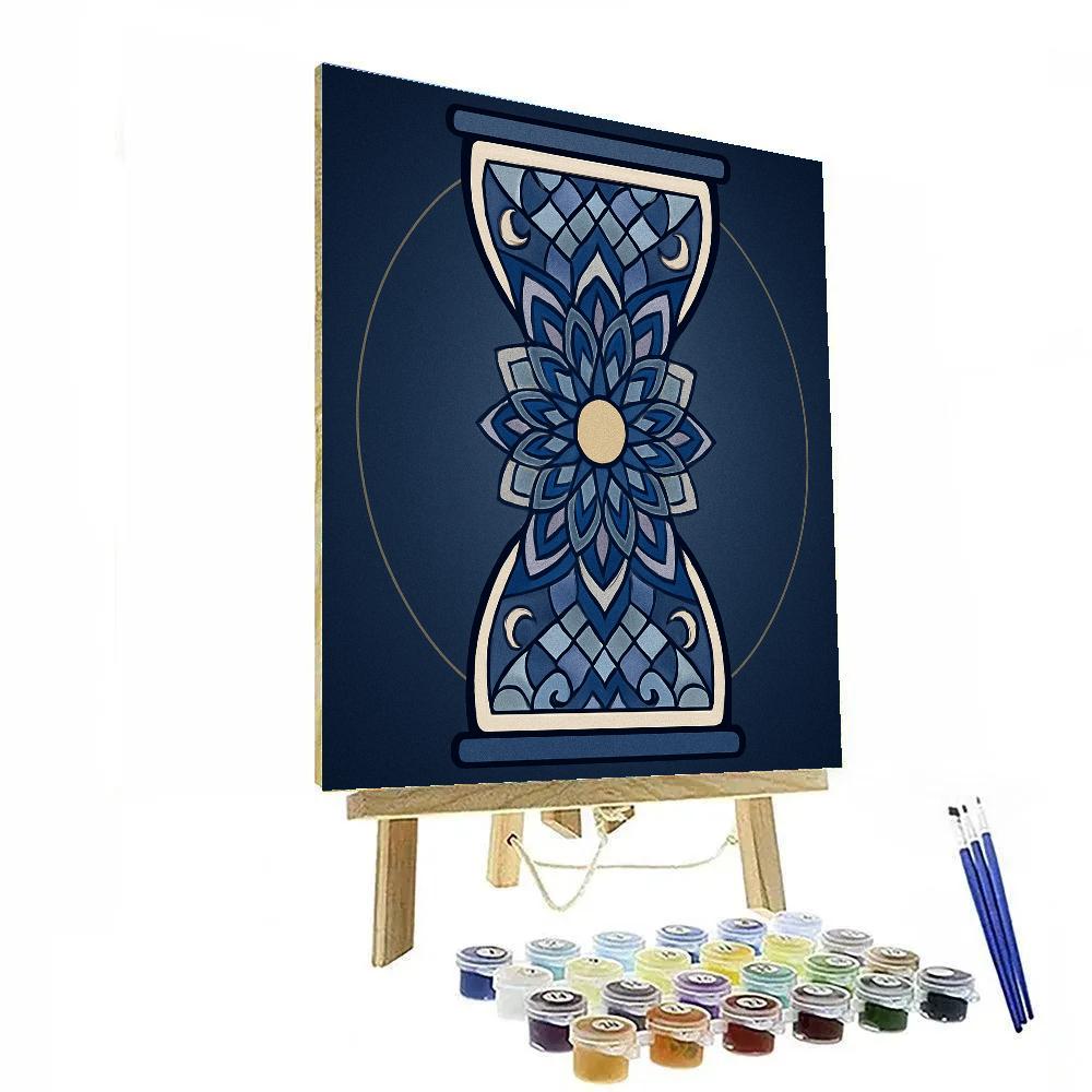 Hourglass Lattice With Mandala Interior Painting by numbers kit