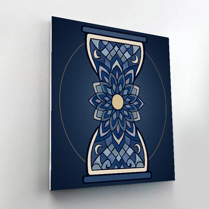 Hourglass Lattice With Mandala Interior Painting by numbers kit