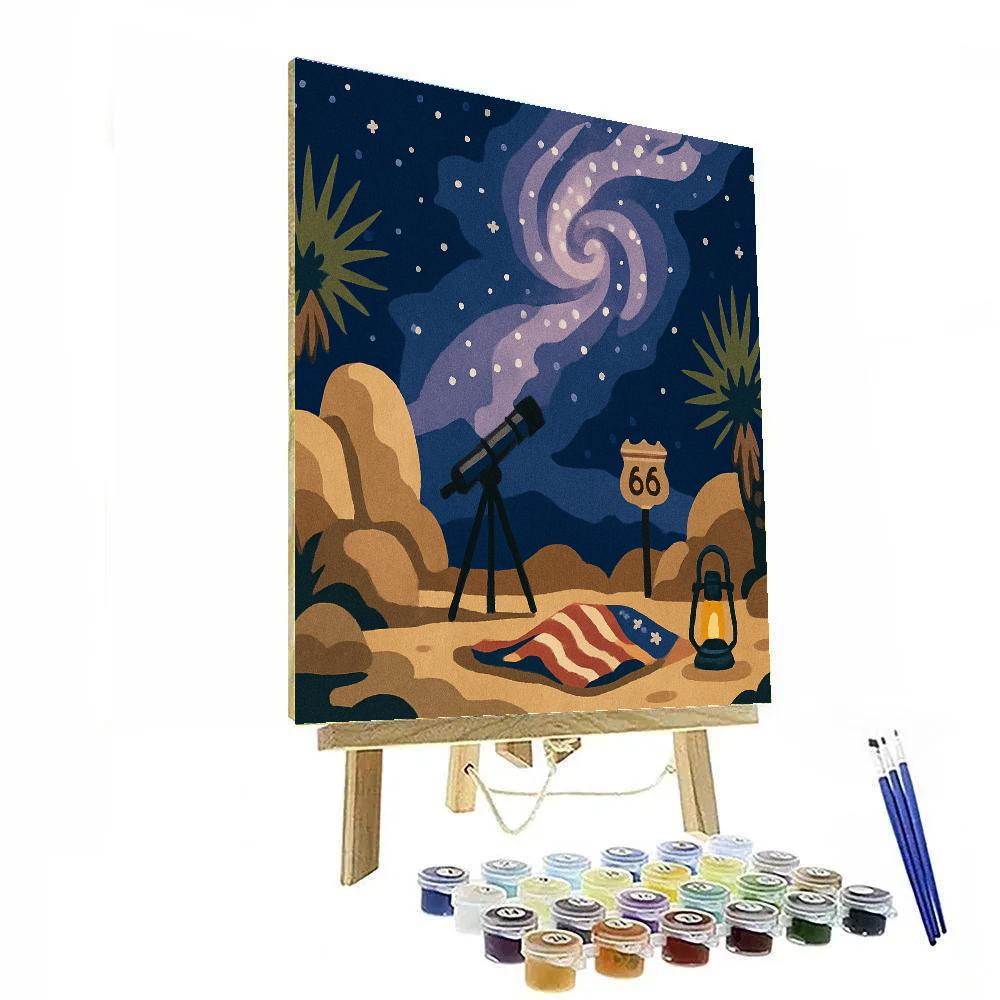Desert Star Party In The USA Paint by numbers art