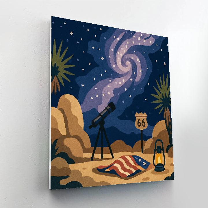 Desert Star Party In The USA Paint by numbers art