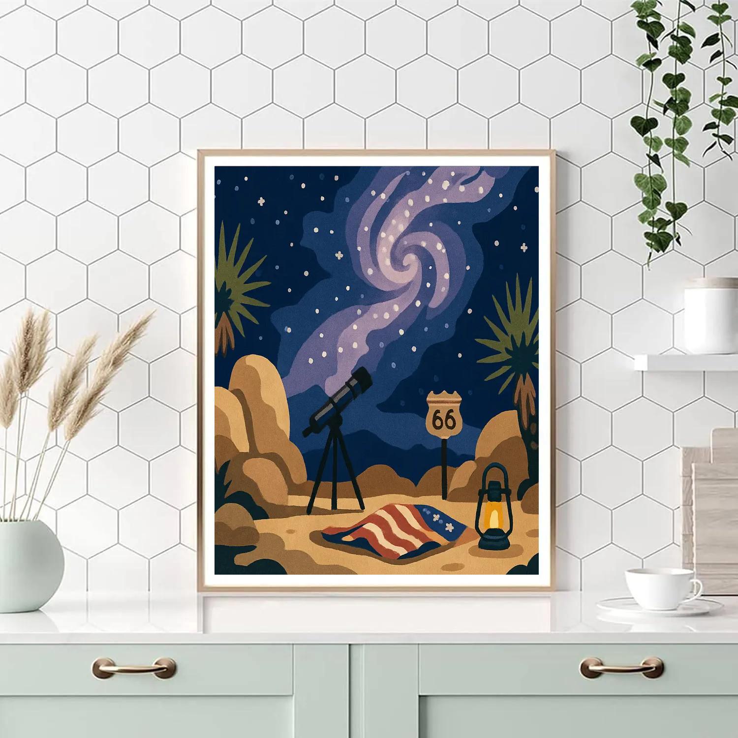 Desert Star Party In The USA Paint by numbers art