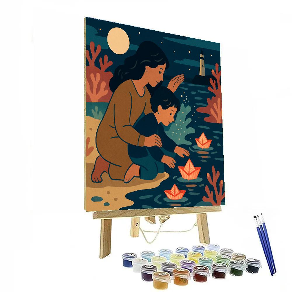 Mother Lanterns Of The Tidepool Numbered painting kits